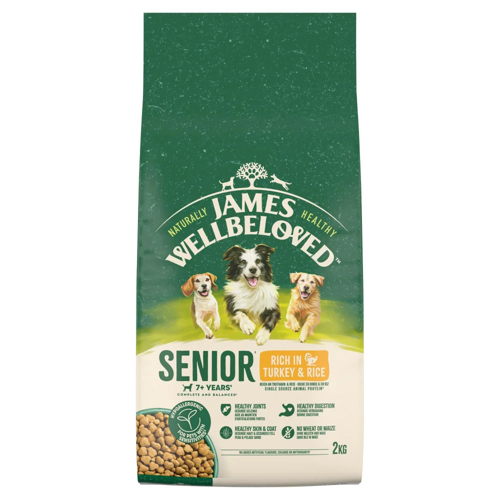 Hipoalergiczna Sucha Karma dla Starszych Psów Bogata w Indyka 2 kg Image 1
