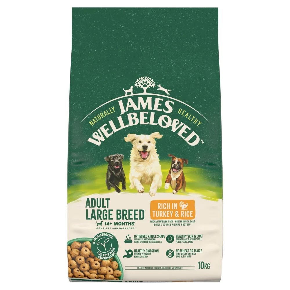 Hipoalergiczna Sucha Karma dla Dorosłych Psów Dużych Ras Bogata w Indyka 1o kg Image 1